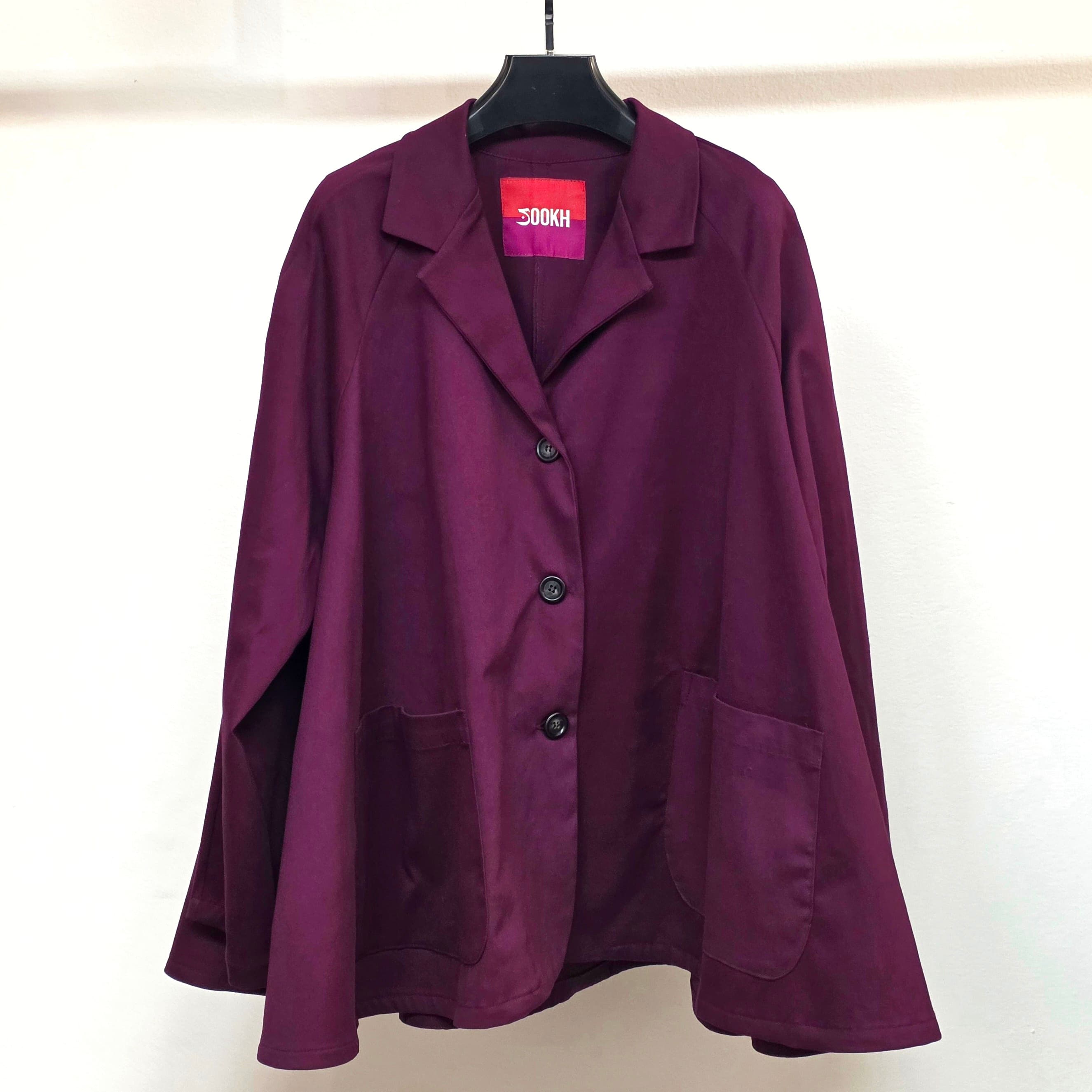 Burgundy Fiori Blazer